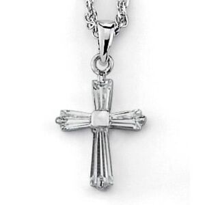 LIA SOPHIA Blessings CROSS cut crystal necklace